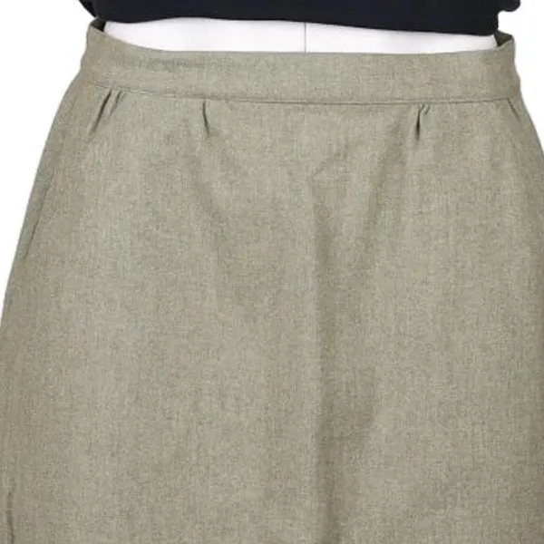 80s Made in USA Pendleton Midi Skirt - 29W UK 10 Green Wool