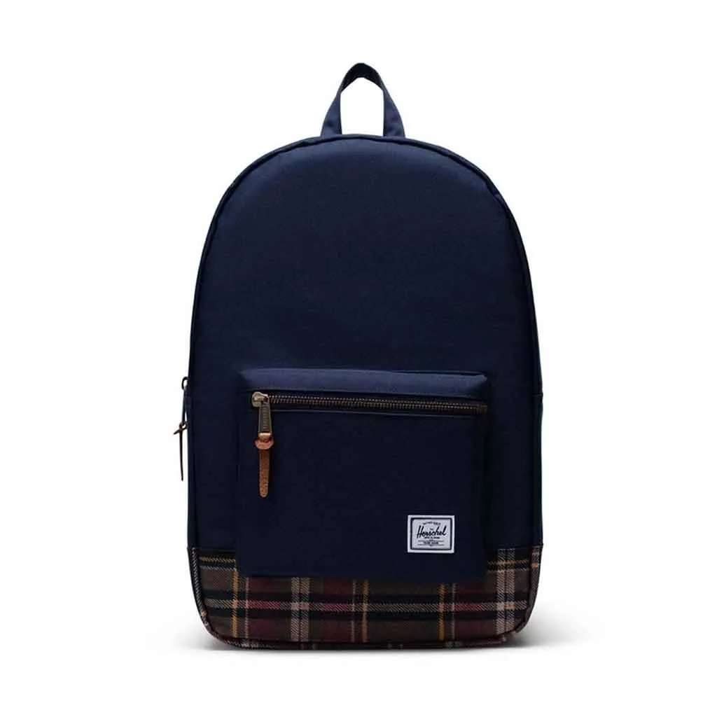 Herschel Settlement Backpack - Peacoat/Peacoat Plaid
