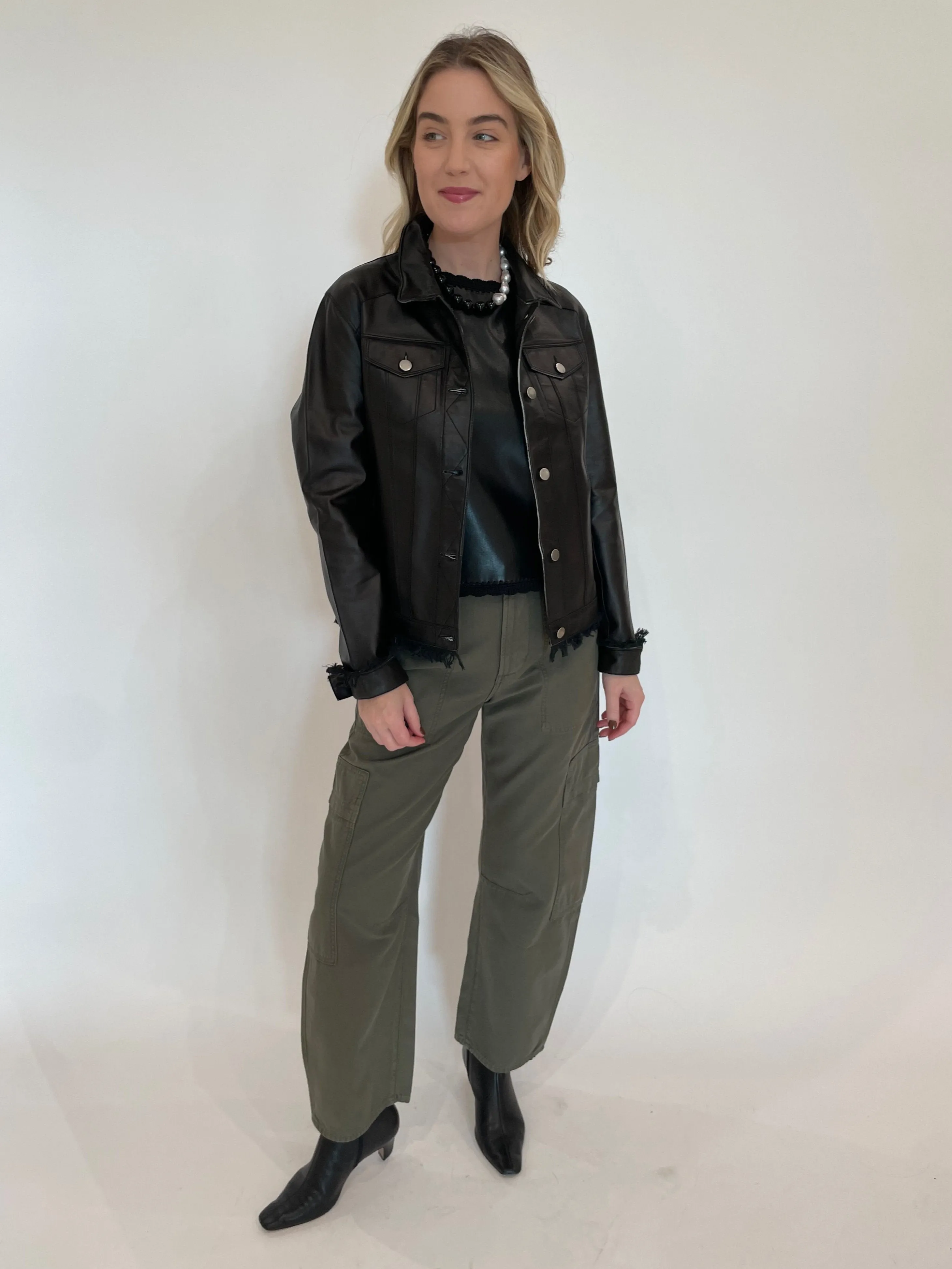 Marcelle Low Slung Easy Cargo Pants - Dogwood