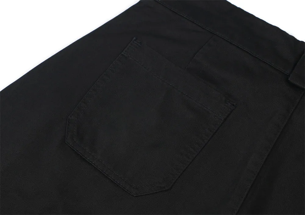 Men's All-match Solid Color Straight Cargo Pants