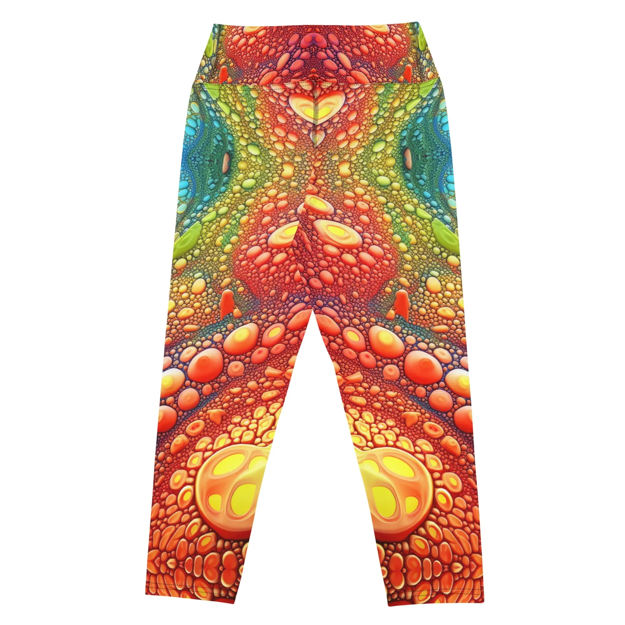 Yoga Capri Leggings Rainbow Surface